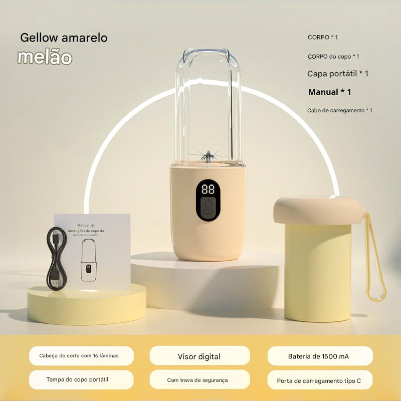 Mixer Portátil USB Anvinne — Mini Liquidificador sem Fio para Smoothies e Shakes