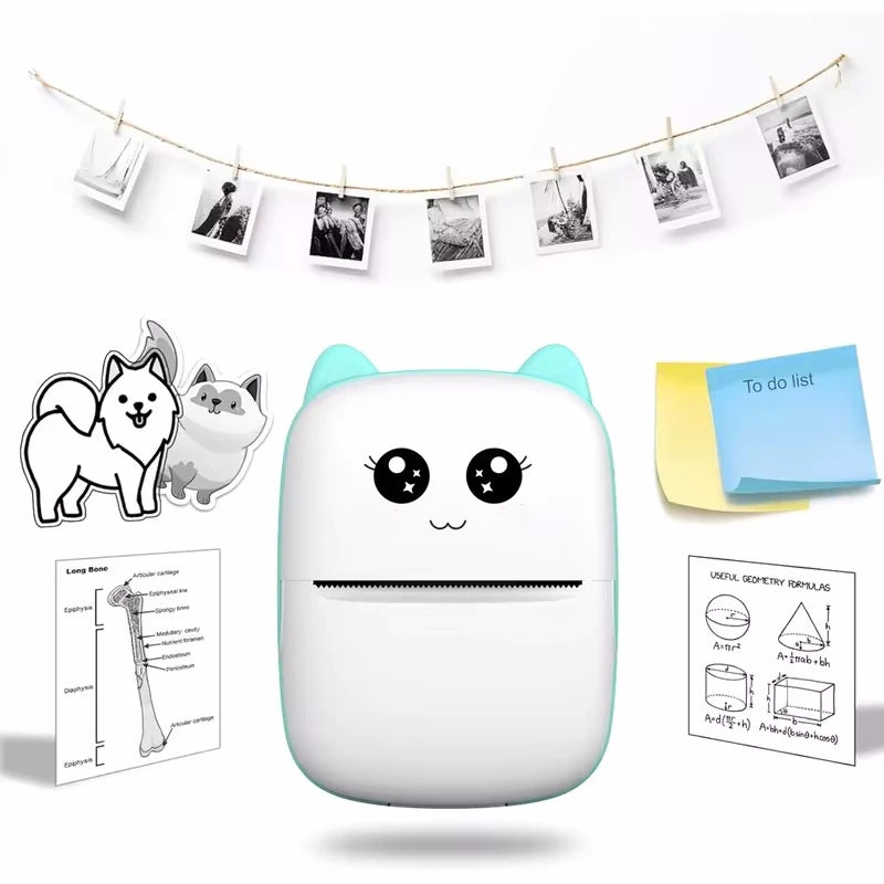 Mini Impressora Térmica Portátil CatPrint™ – Bluetooth, Sem Fio, Para Fotos e Etiquetas