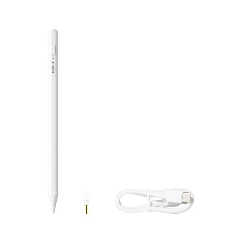 Caneta Touch Inteligente Baseus Stylus Lite com LED – Escrita Suave e Design Magnético para iPad